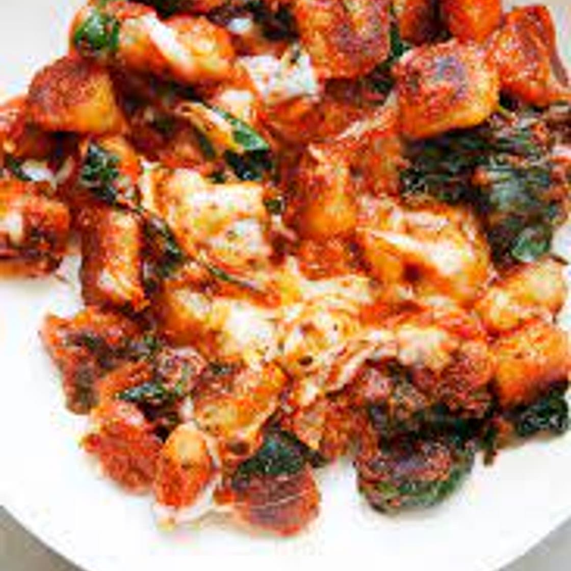 Super Easy 10 Minute cauliflower Gnocchi Marinara