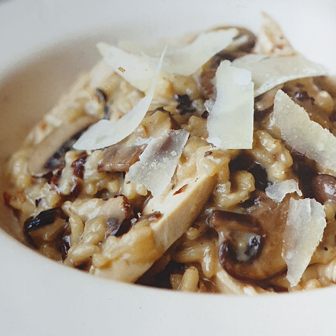 Chicken and mushroom risotto