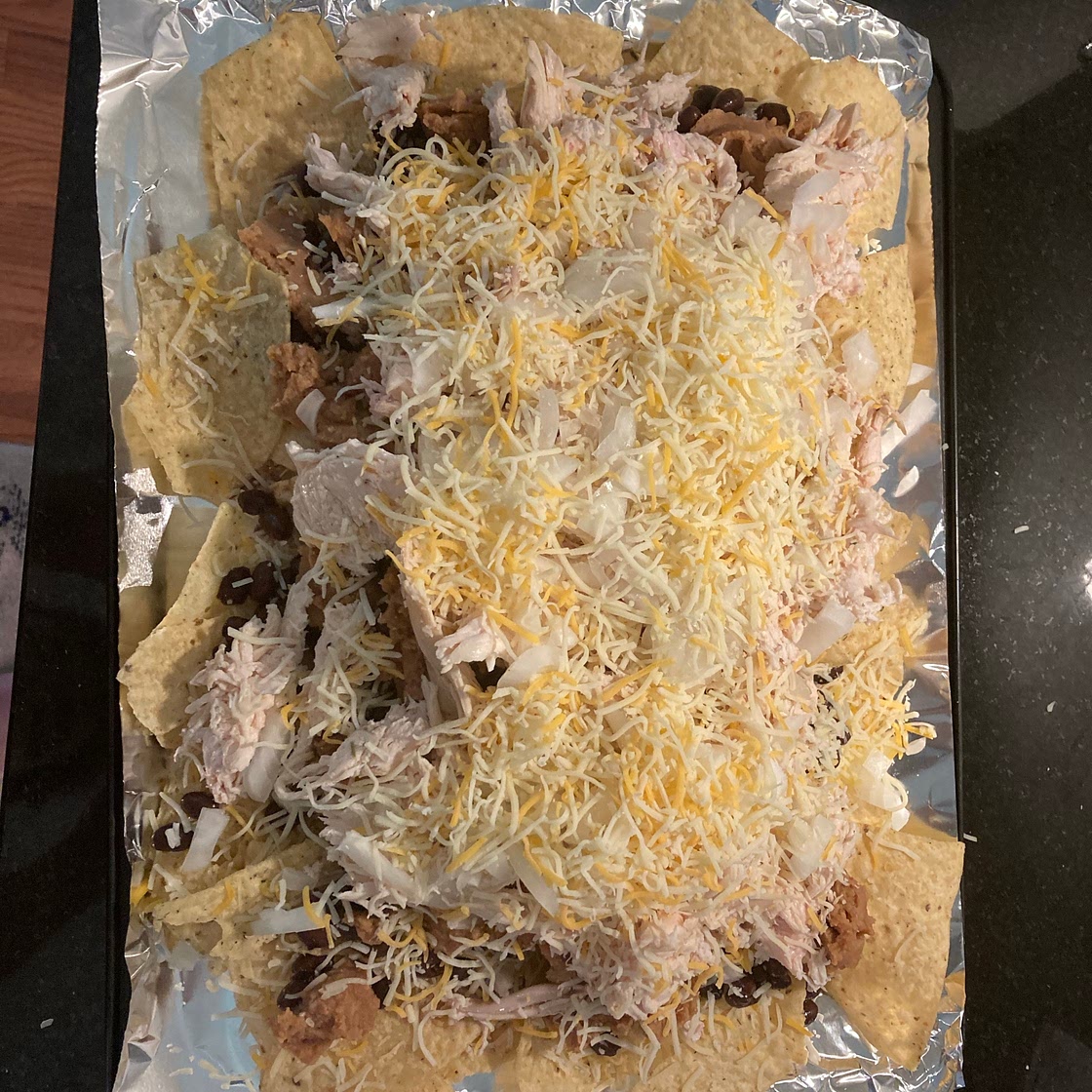 Nachos with too many toppings 