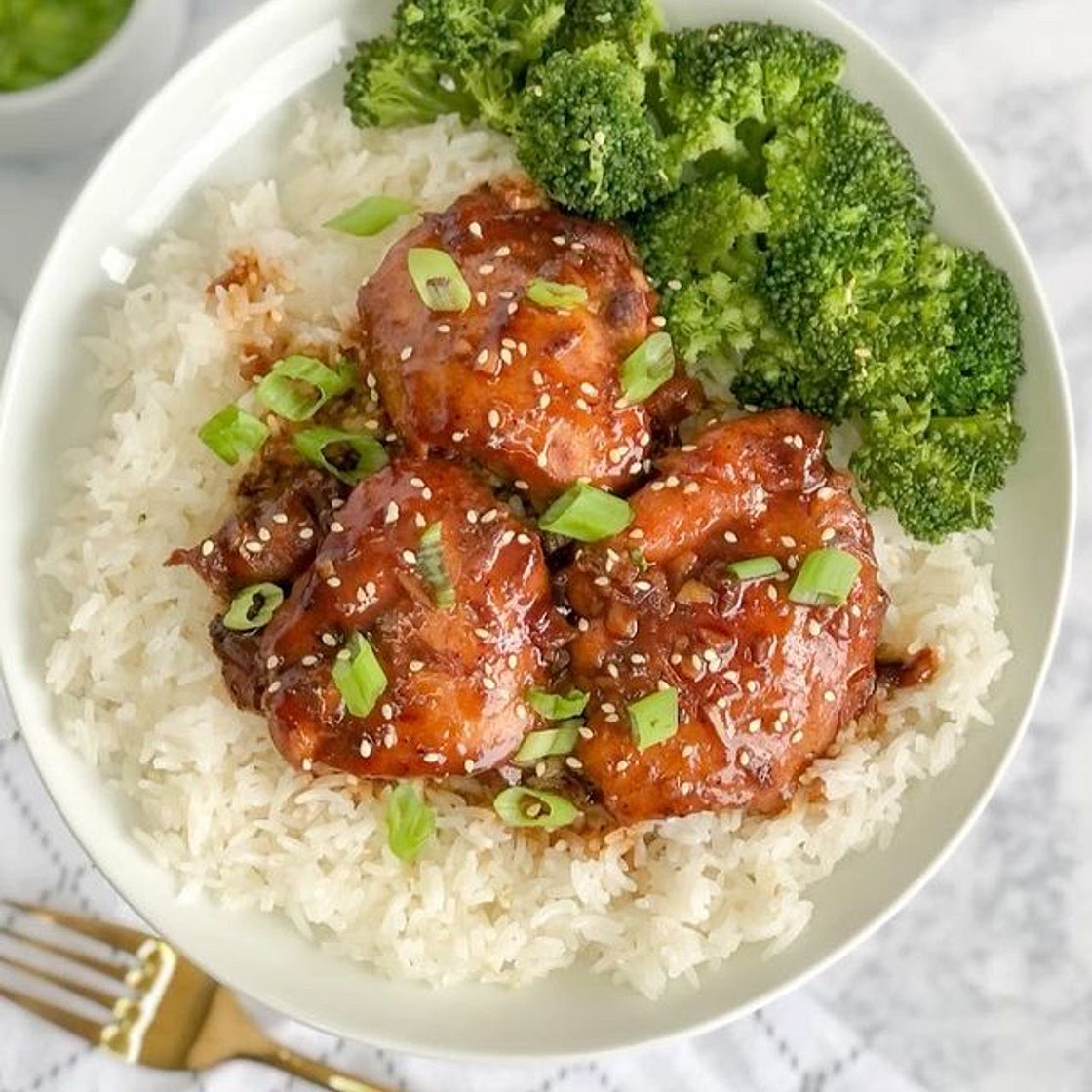 Honey garlic chicken