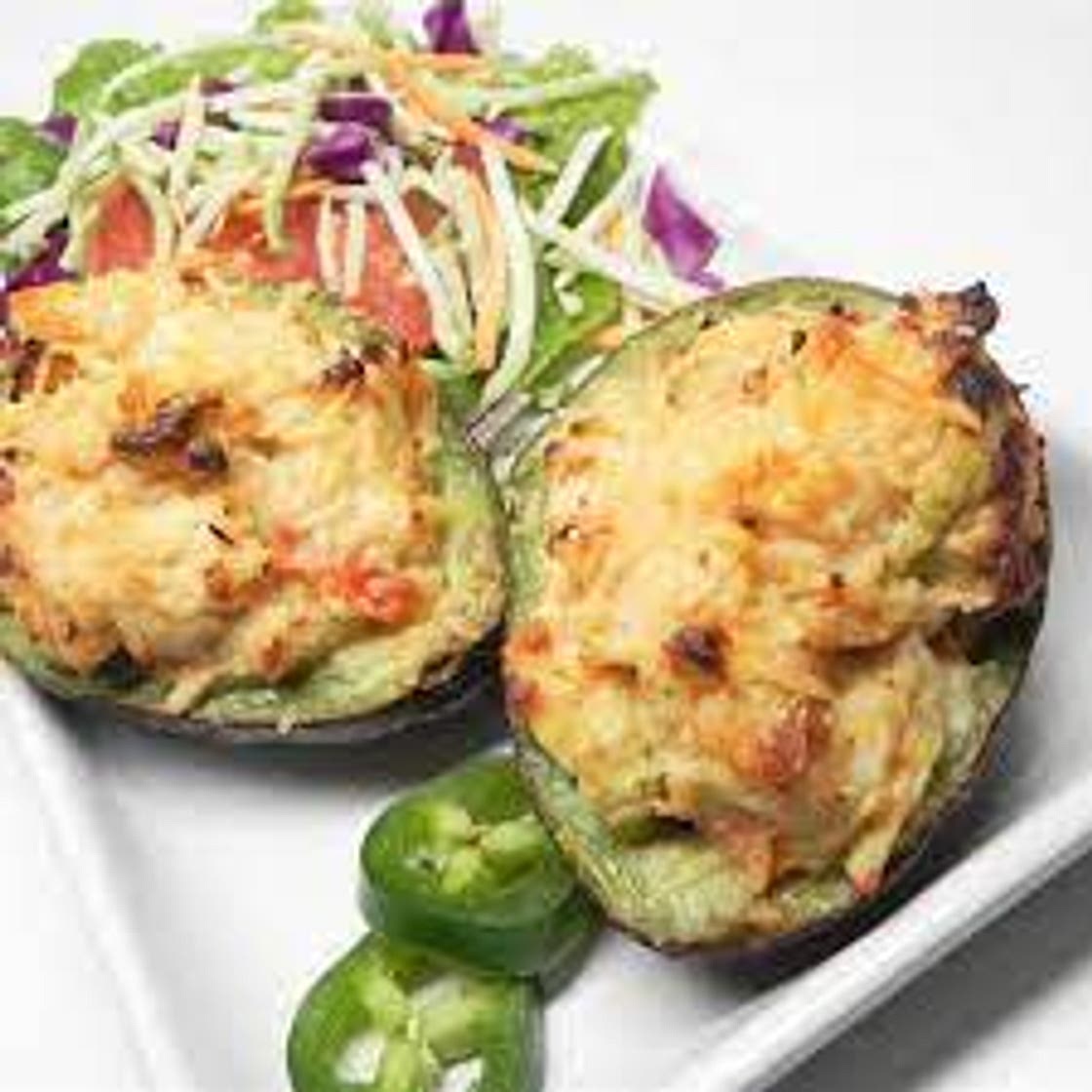 Hot Stuffed Avocados