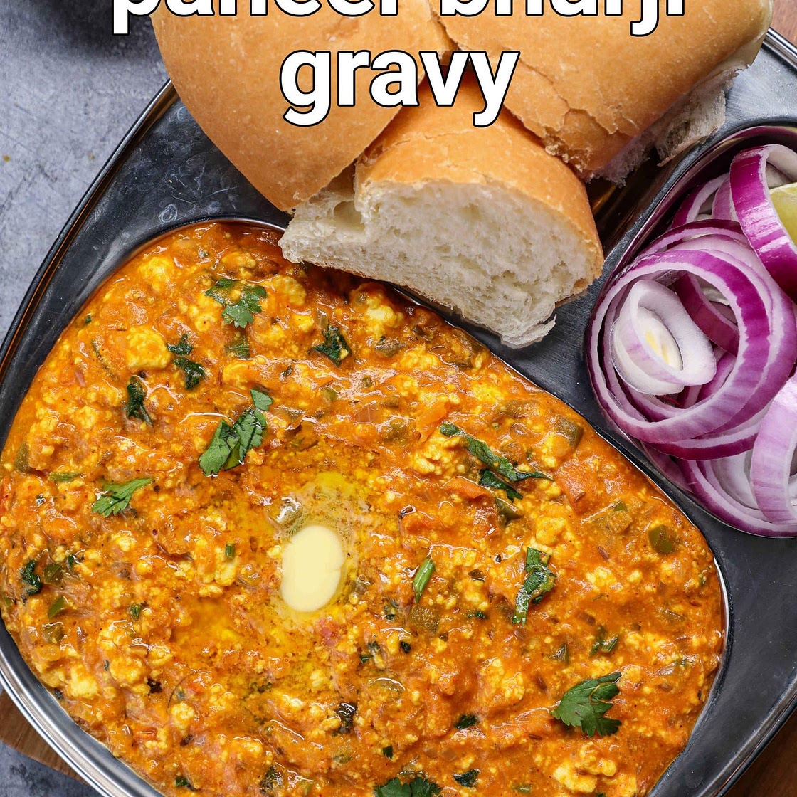 paneer bhurji gravy recipe - dhaba style | paneer ki bhurji gravy street style