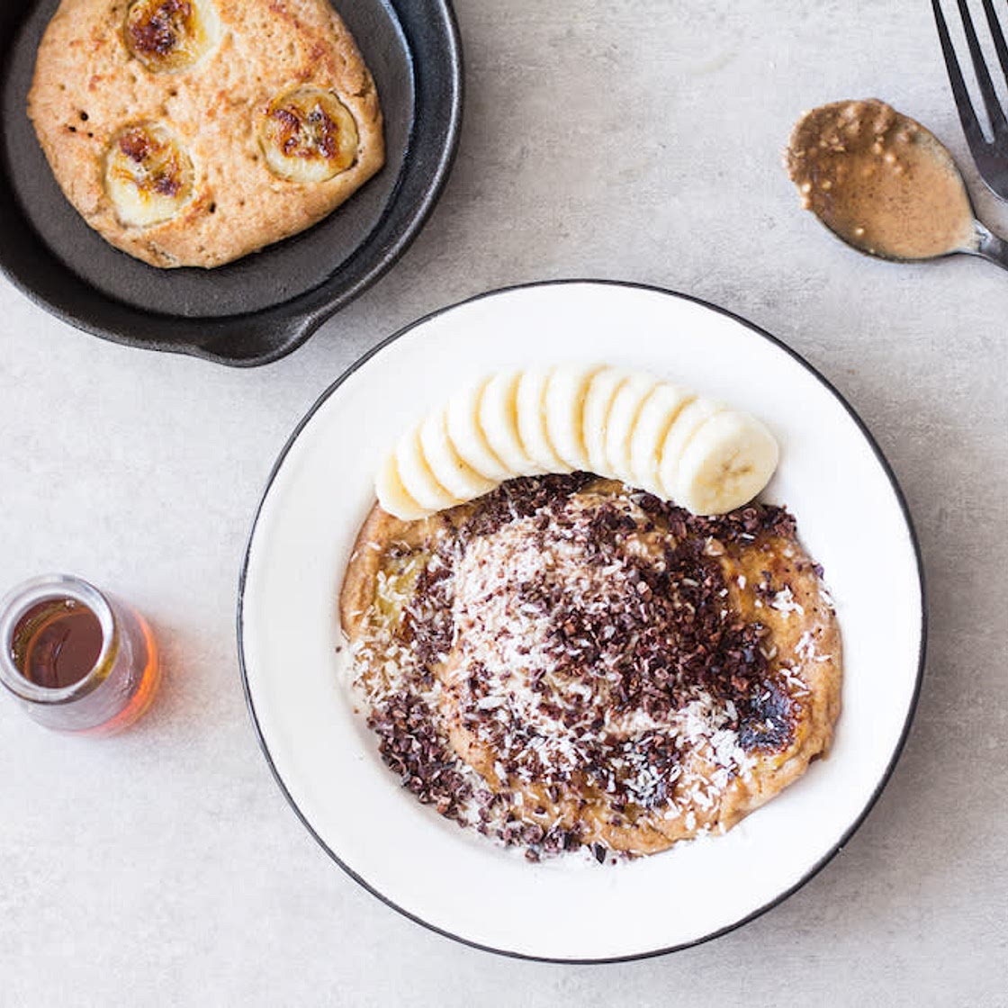 COCONUT BANANA PANCAKES