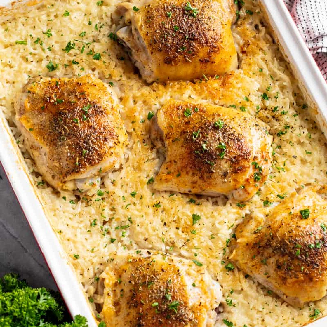Best Baked Chicken and Rice Casserole