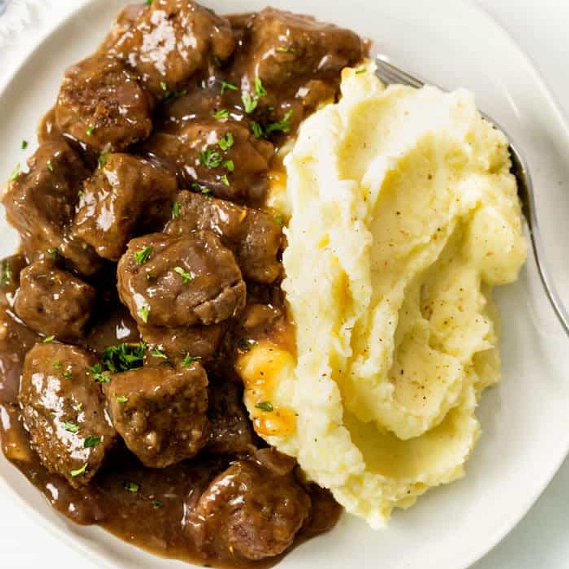 Kathy’s Beef Tips and Gravy