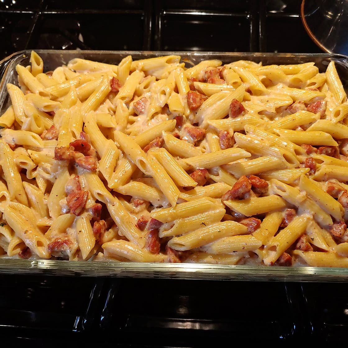 Cheesy Chorizo Pasta