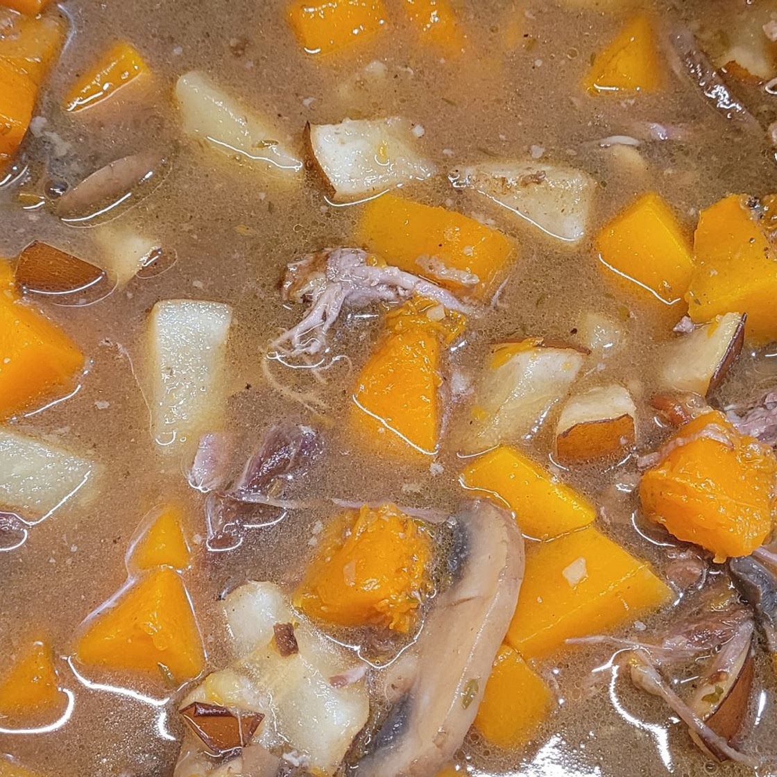 Beef Butternut Stew with Pear and Thyme