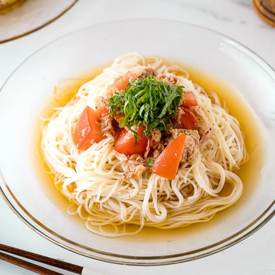 Cold Tuna and Tomato Somen