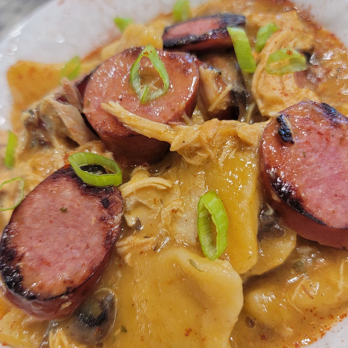 Rotisserie Weekend: Spanish Style Chicken and Dumplings