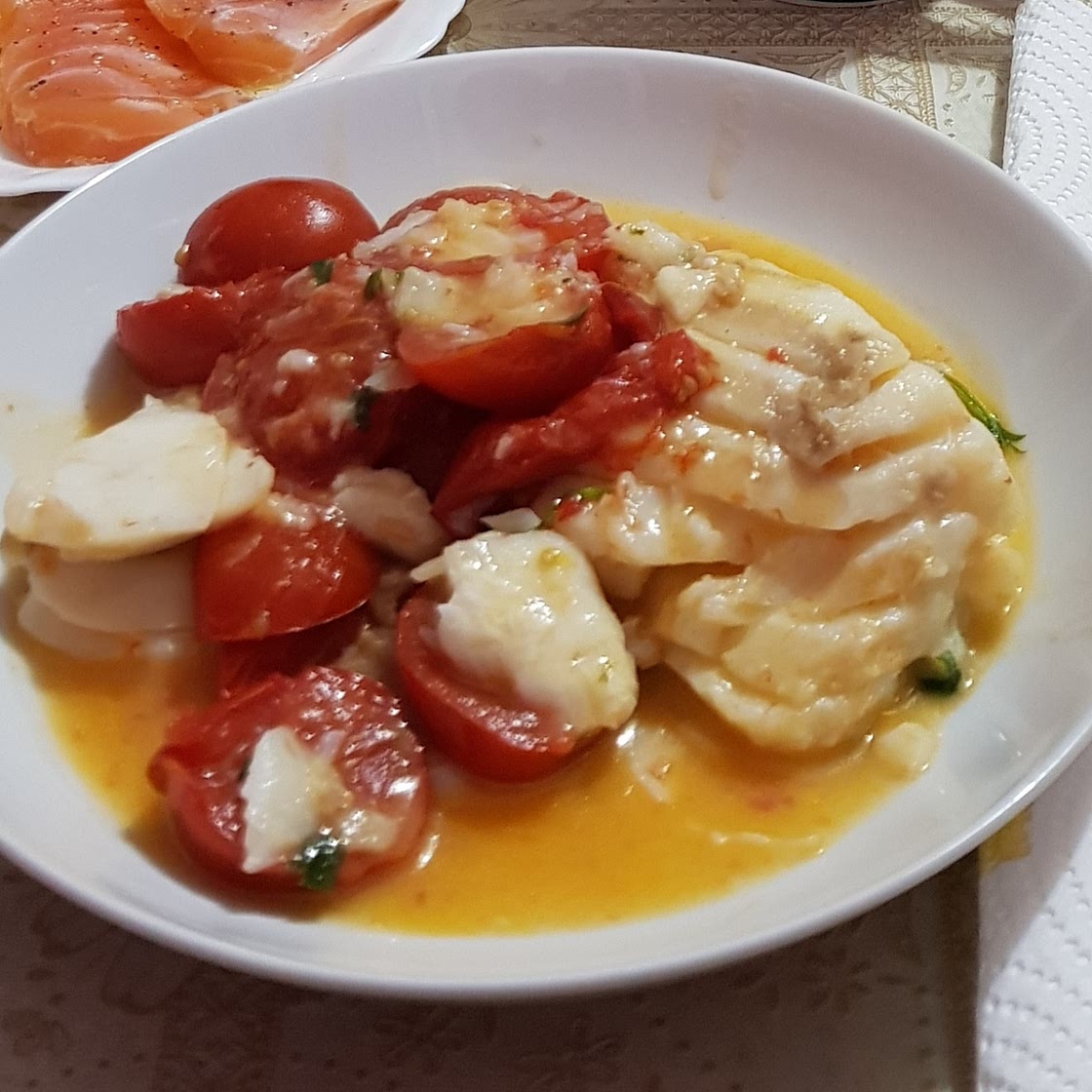 Filetti di merluzzo con pomodorini