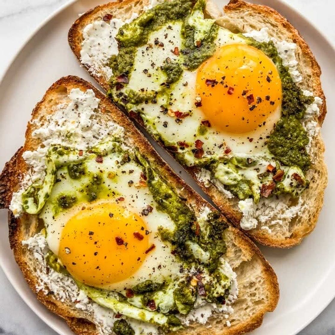 pesto eggs 