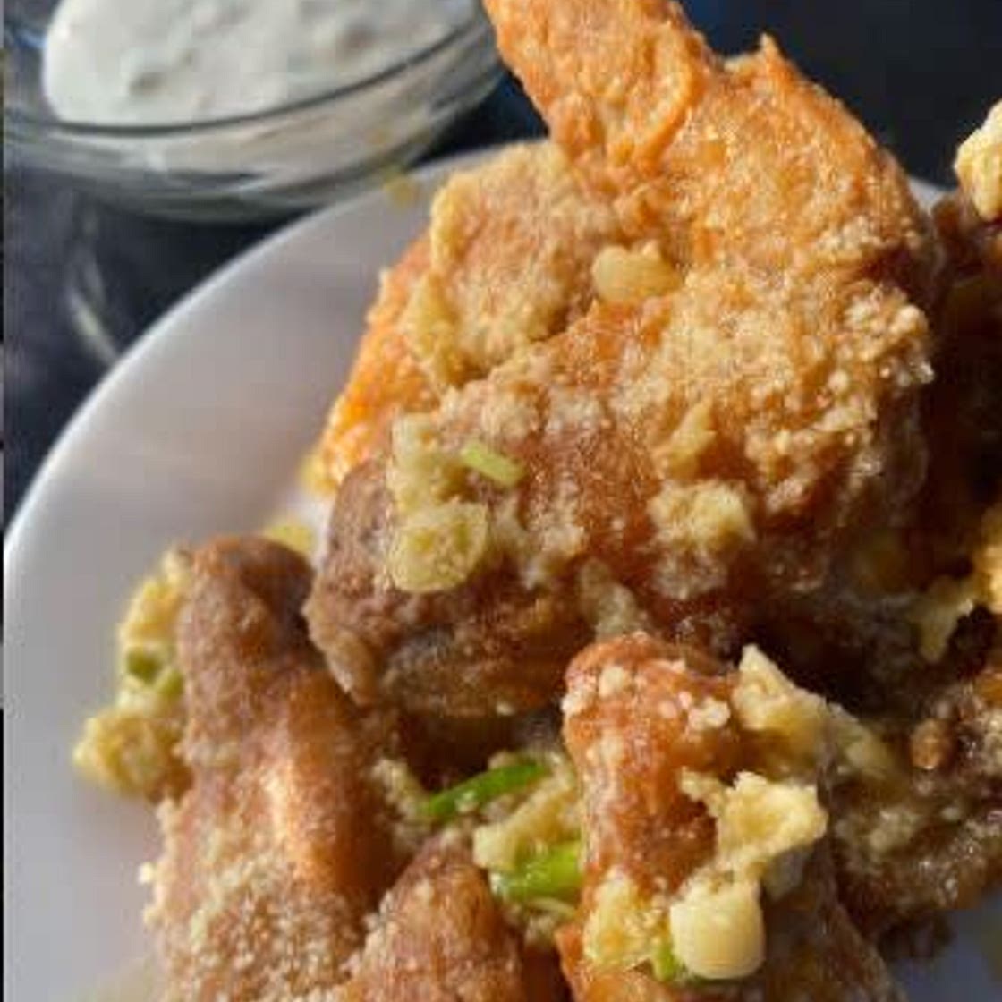 Garlic Parmesan wings