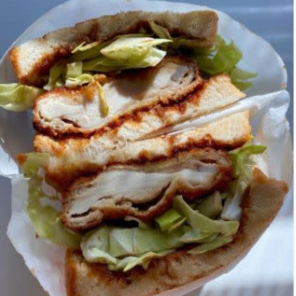 Chicken katsu sandwich