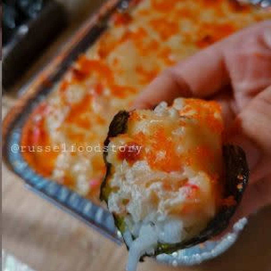 Cheesy Kani Sushi Bake