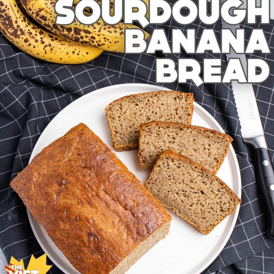 Vegan Sourdough Banana Bread