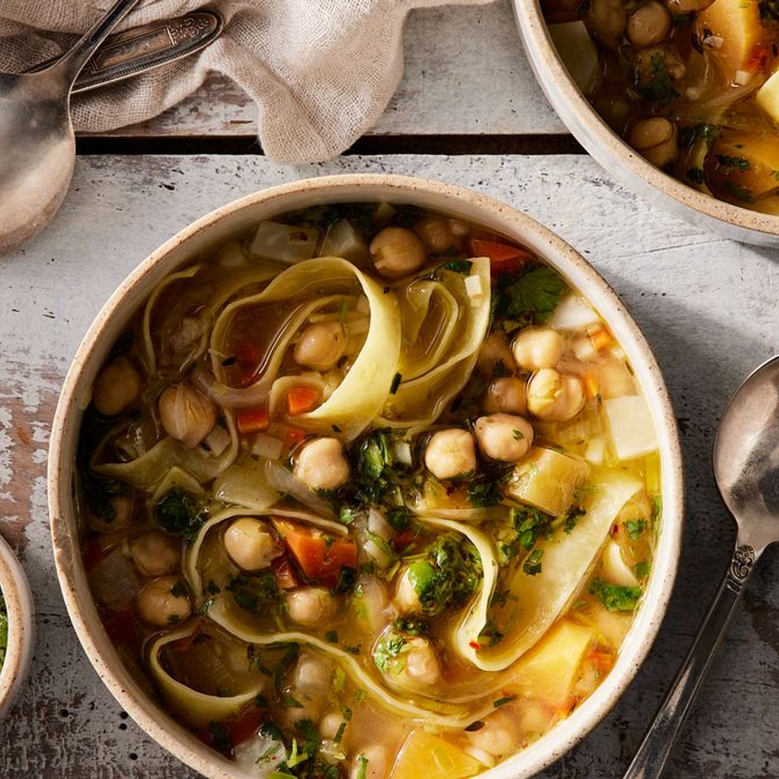 Chickpea Noodle Soup