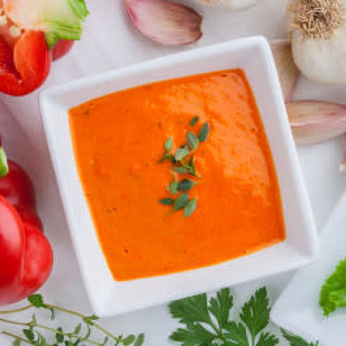 Coulis de poivrons rouges