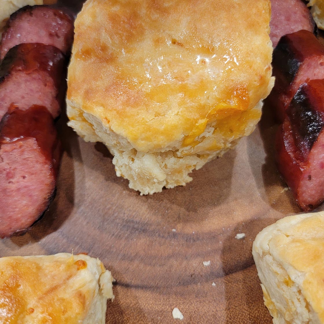 Air Fryer Cheddar Cheese Biscuits