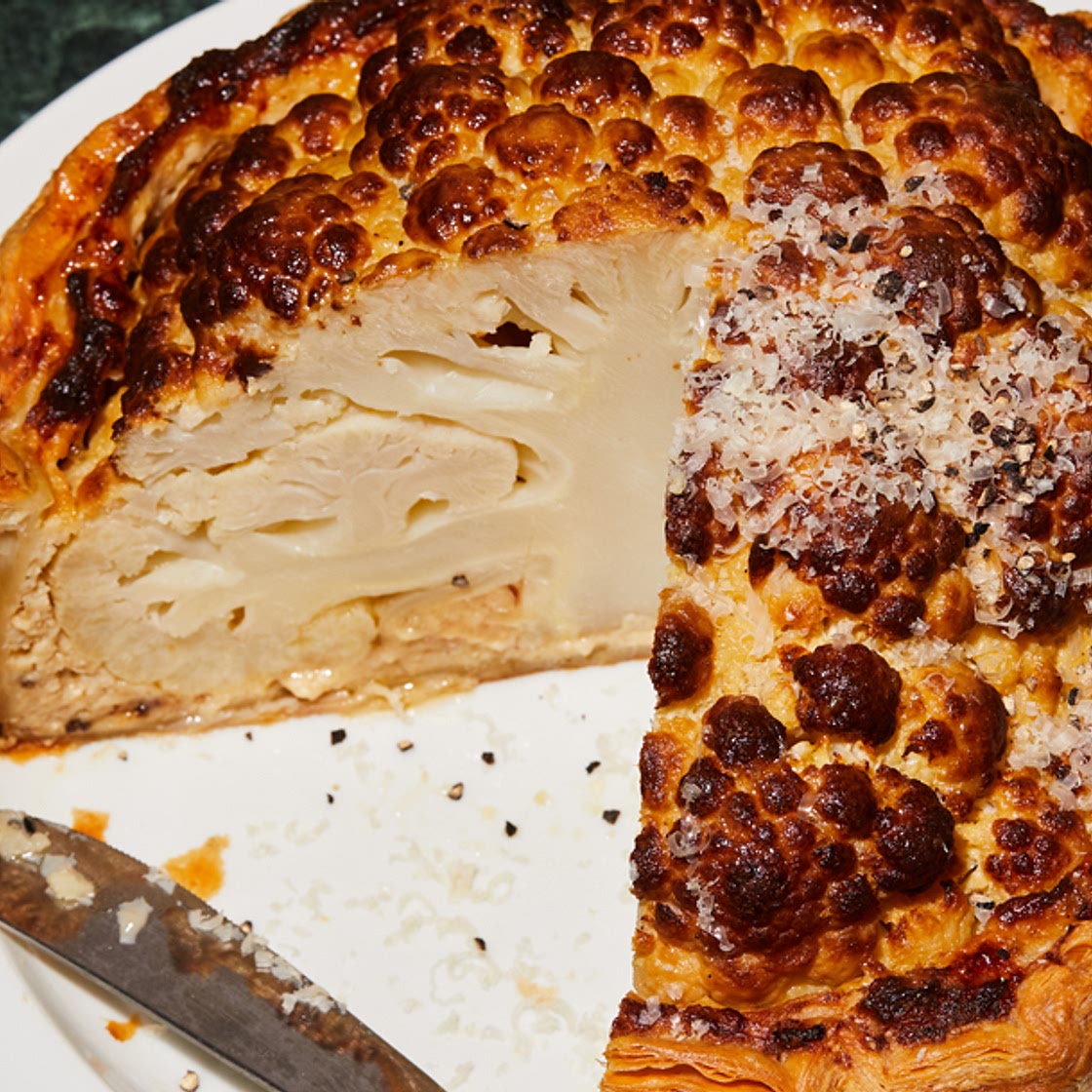 cauliflower cheese tart