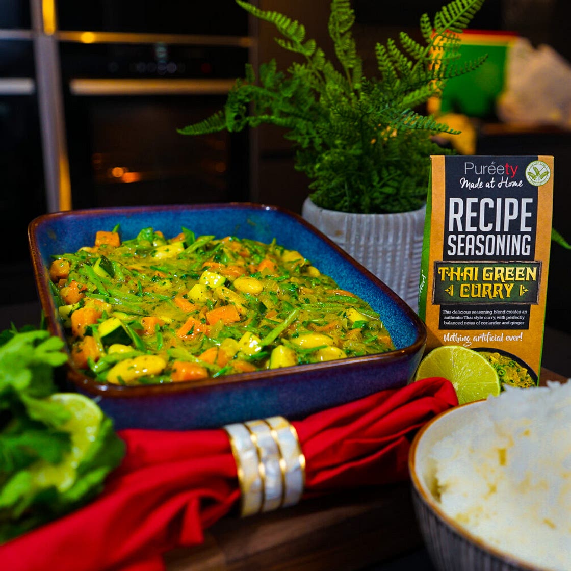 Butterbean and Sweet Potato Thai Green Curry by Pureety