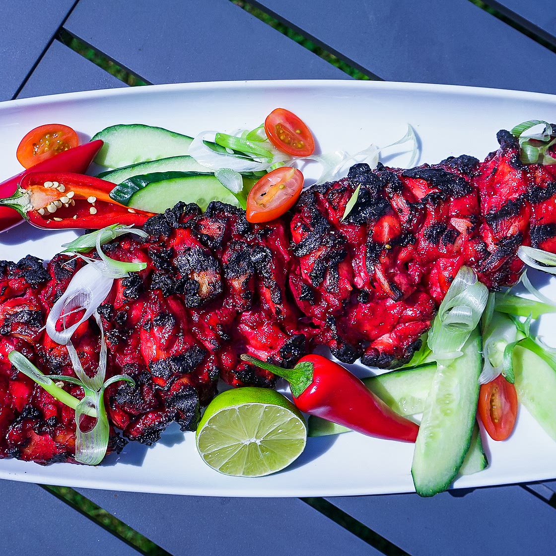 Char Siu Glazed Chicken Double Kebab by Pureety