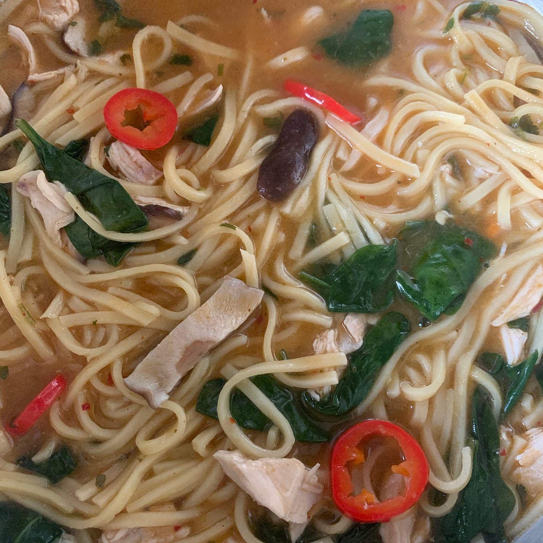 Thai chicken noodle soup 
