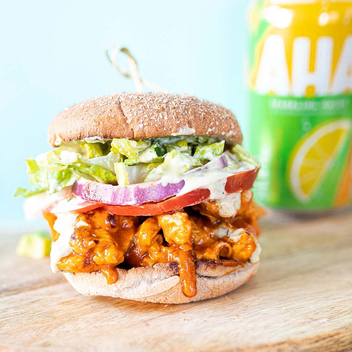 Vegan Buffalo Chicken Sandwiches