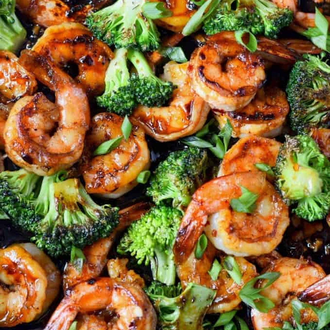 Honey Garlic Butter Shrimp & Broccoli