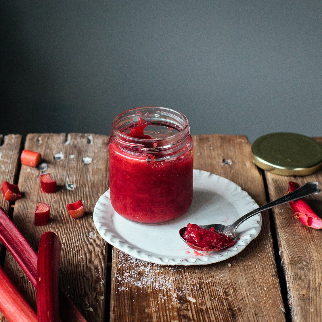 rhubarb jam (small batch) — the farmer's daughter | let's bake something