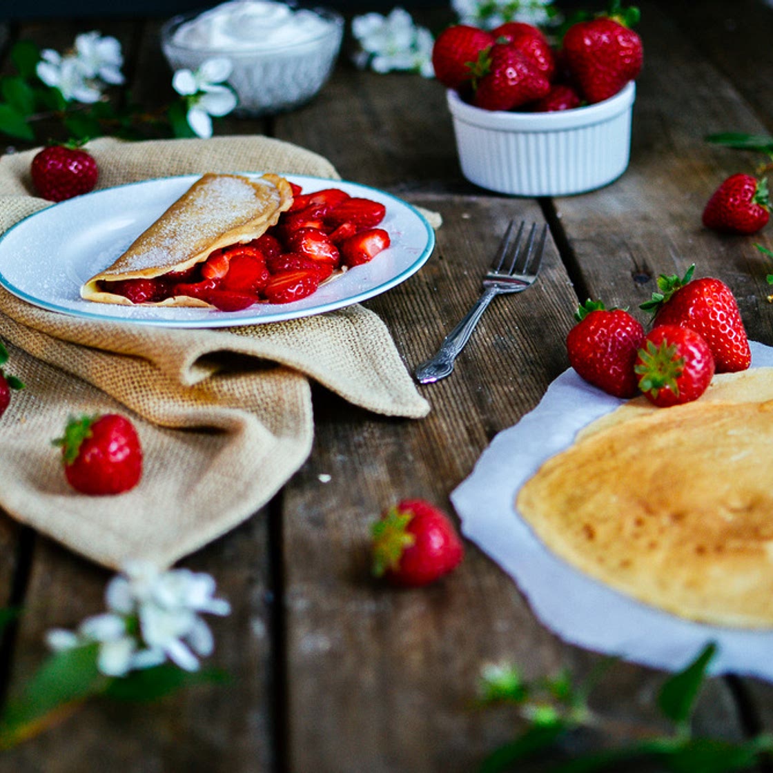 strawberry crepes — the farmer's daughter | let's bake something