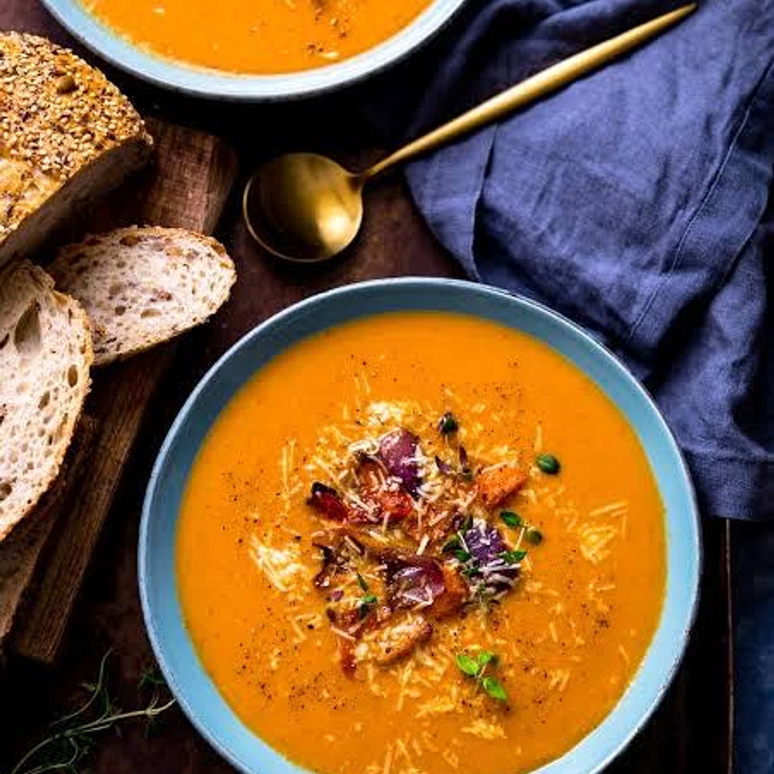 Mixed Roast Veggie Soup