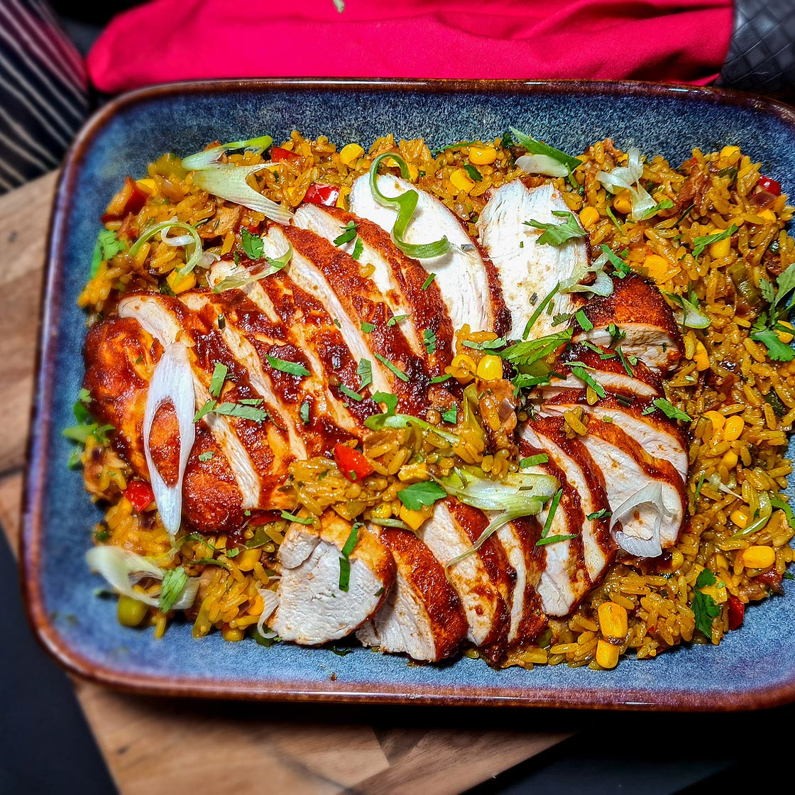 Sticky BBQ Chicken and Dirty Rice by Pureety