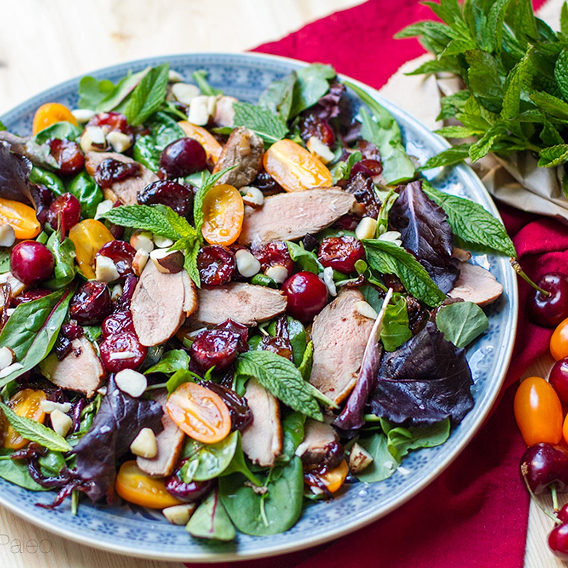 Warm Duck & Balsamic Cherry Salad