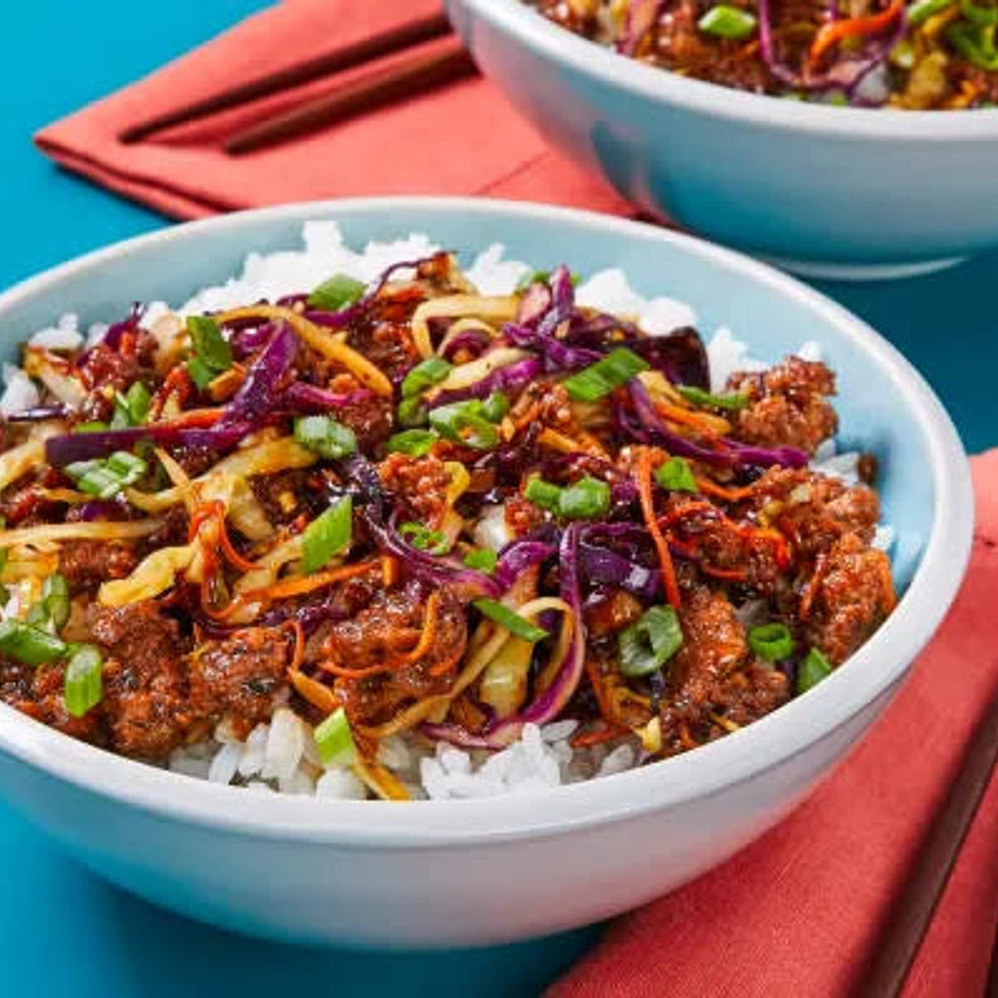 Moo Shu Beef Bowls
