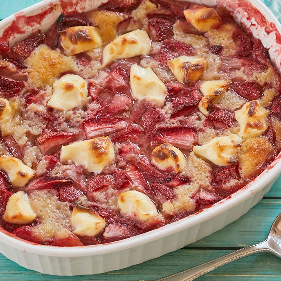 Keto Strawberry Cream Cheese Cobbler - Keto Recipes