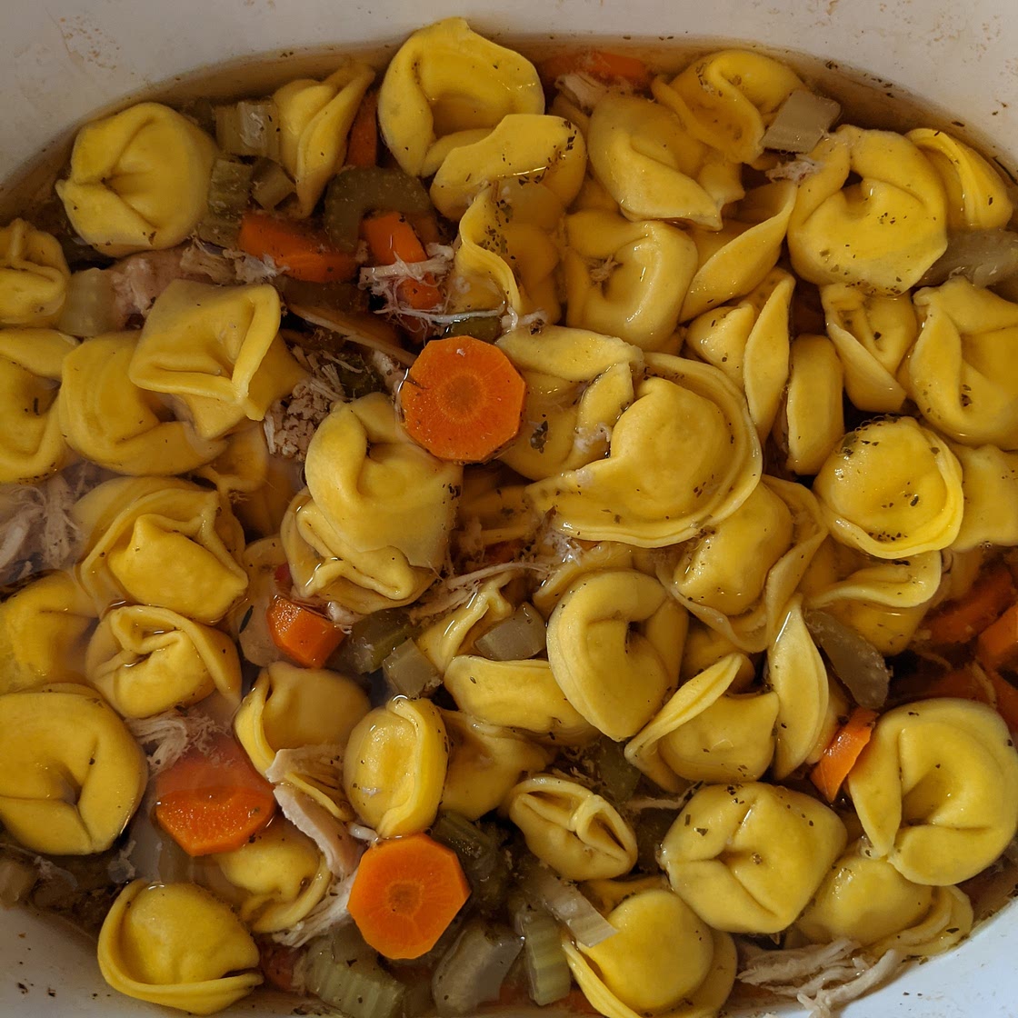 Slow-Cooker Chicken Tortellini Soup