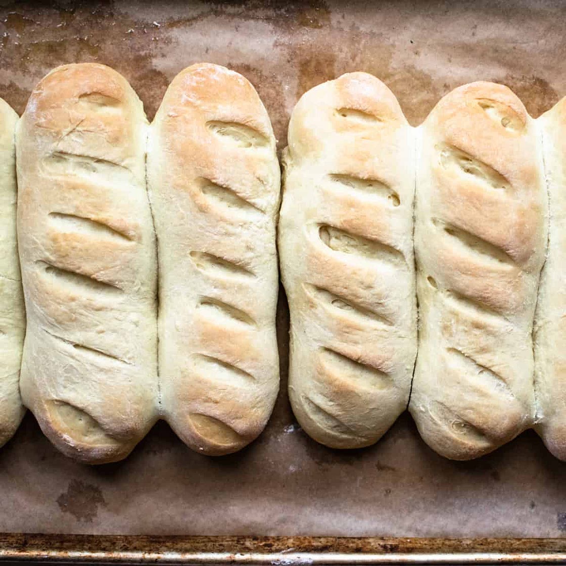 Homemade Bread Machine Hoagie Rolls