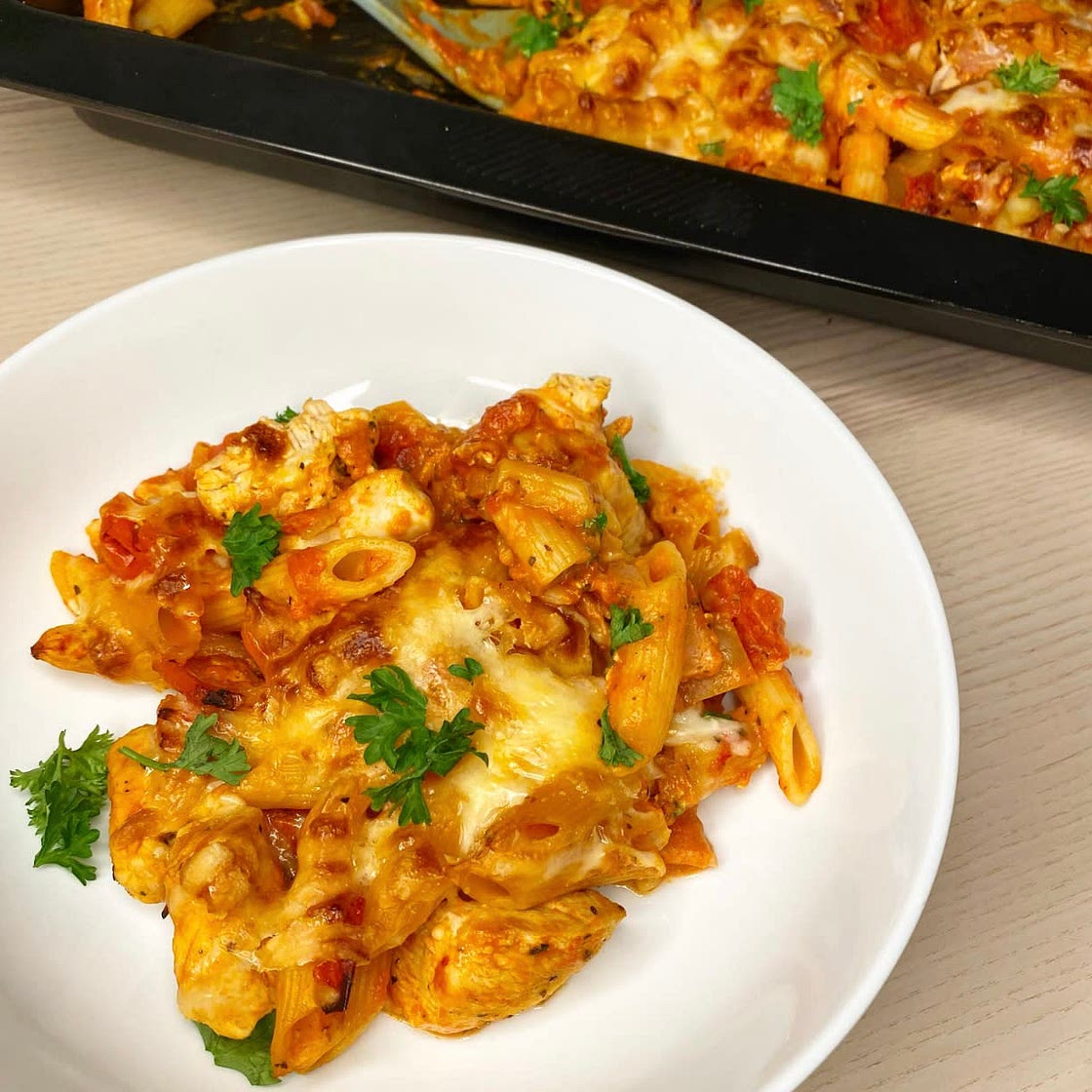 Chicken & Bacon Pasta Bake