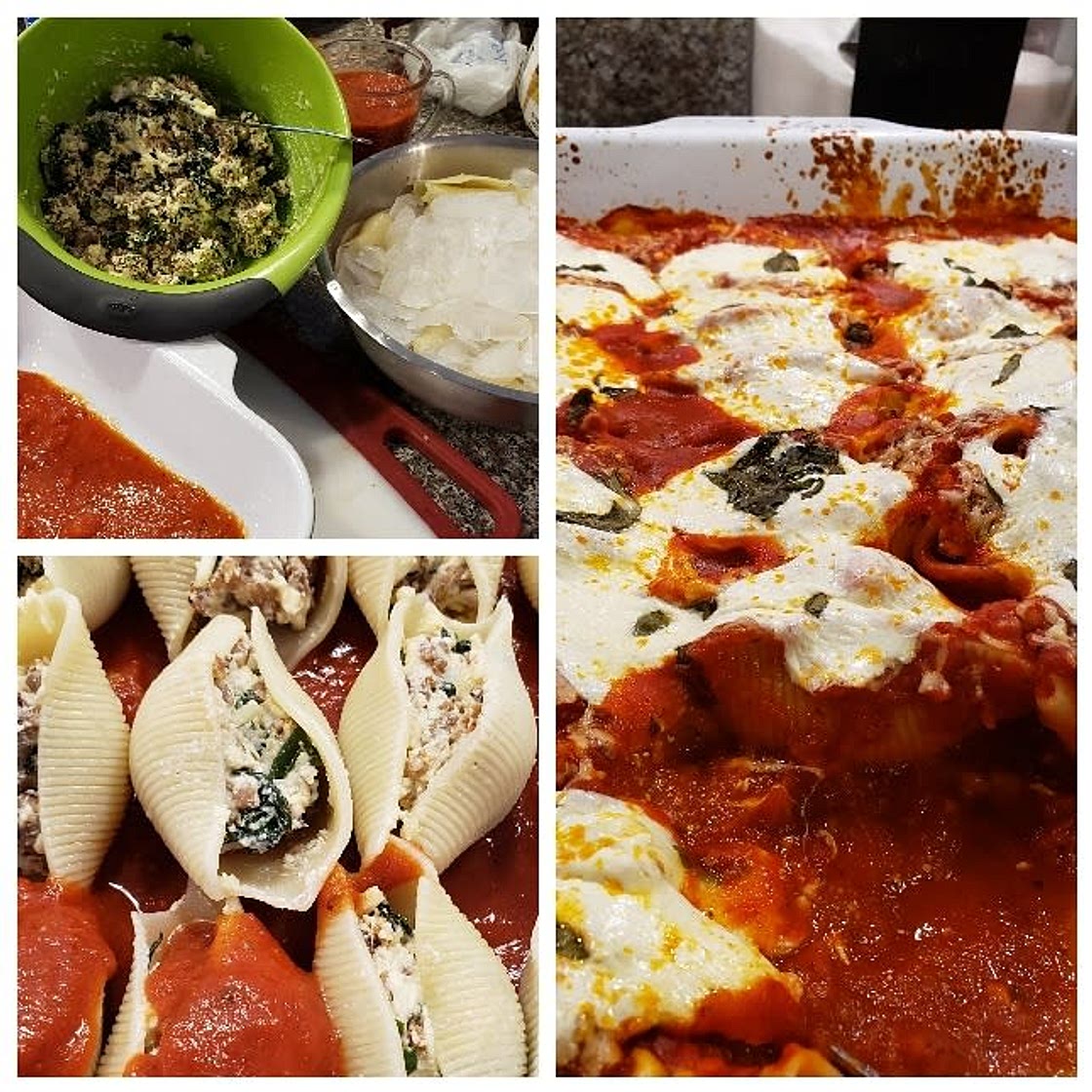 Sausage-and-Kale Stuffed Shells