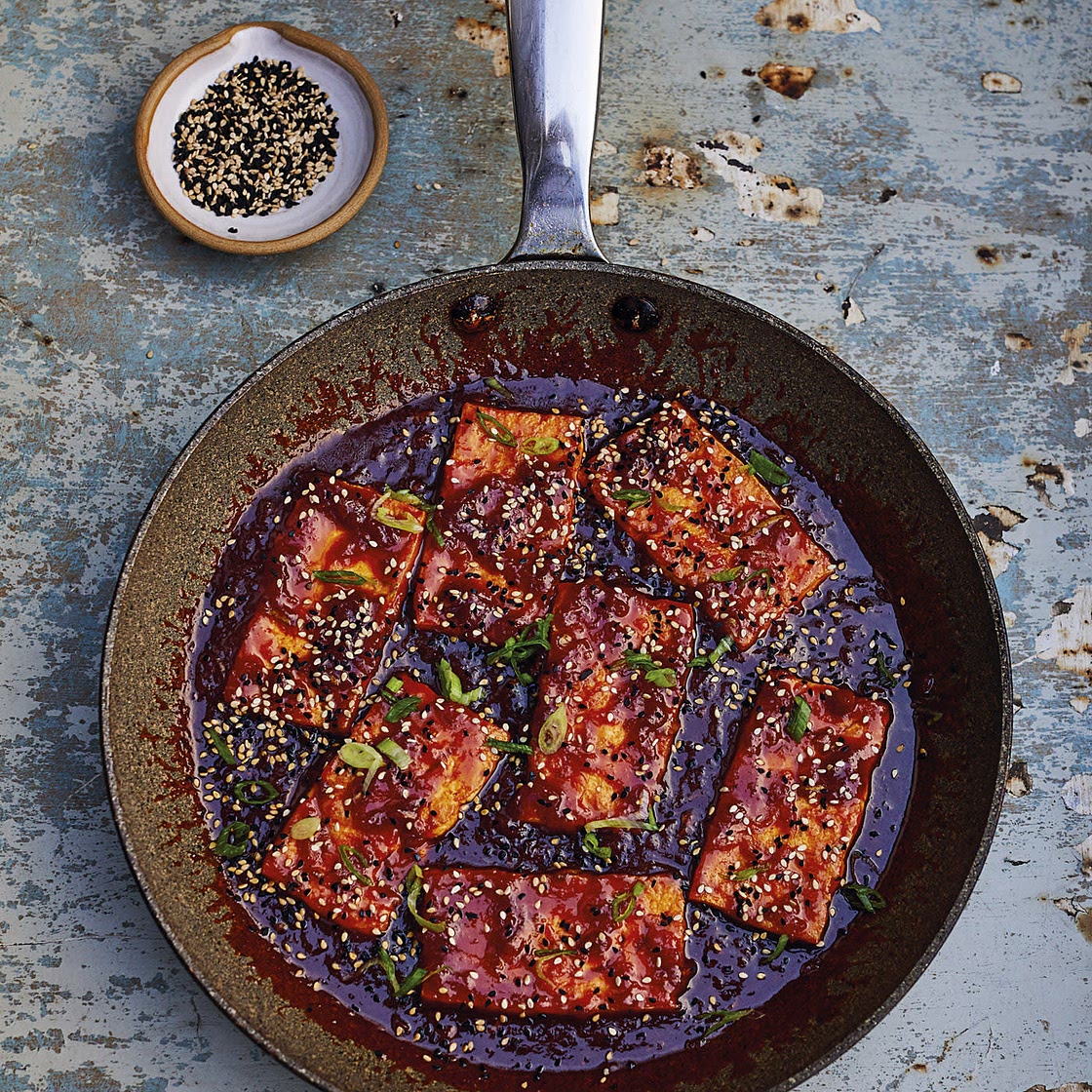 HONEY, SOY AND GINGER BRAISED TOFU