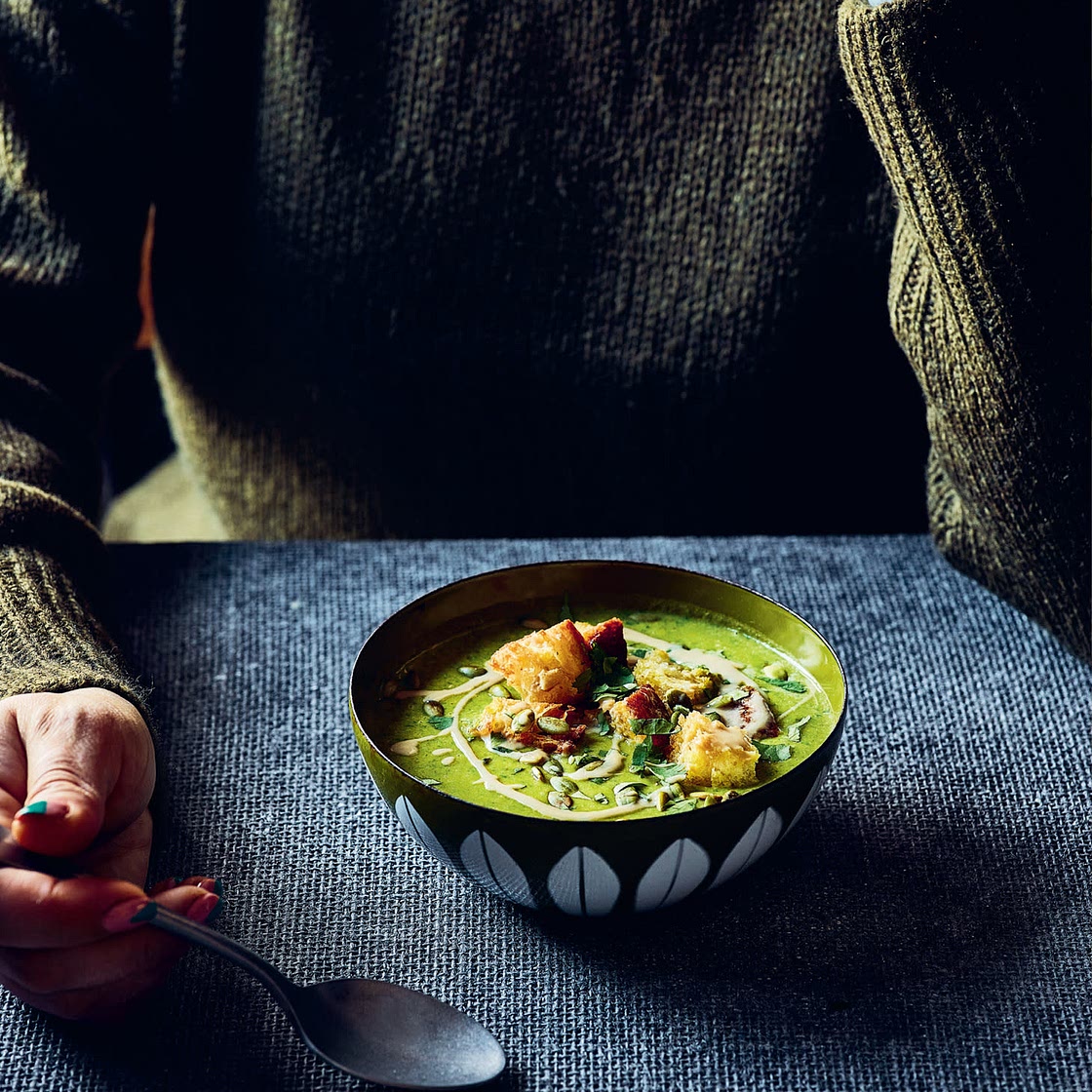 Spinach, Squash and Sweet Potato Dhal