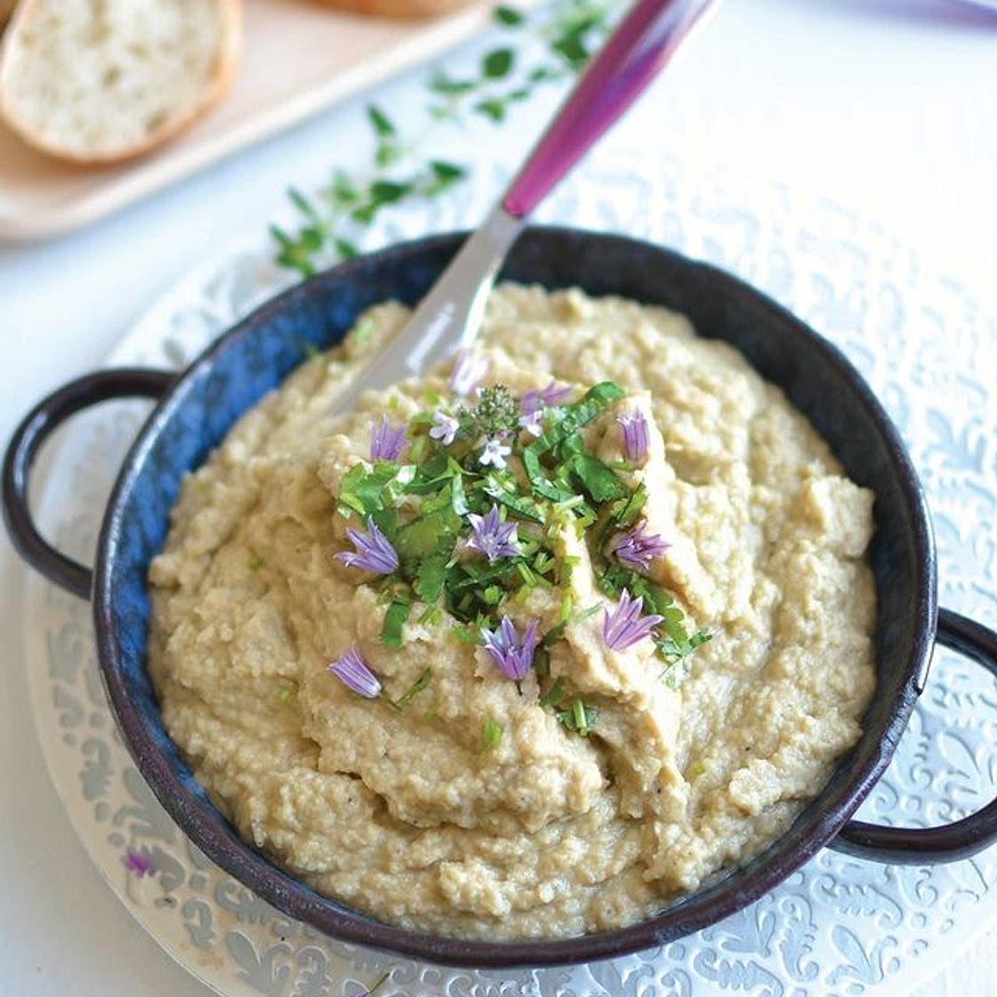 Tartinade aubergines lentilles coco