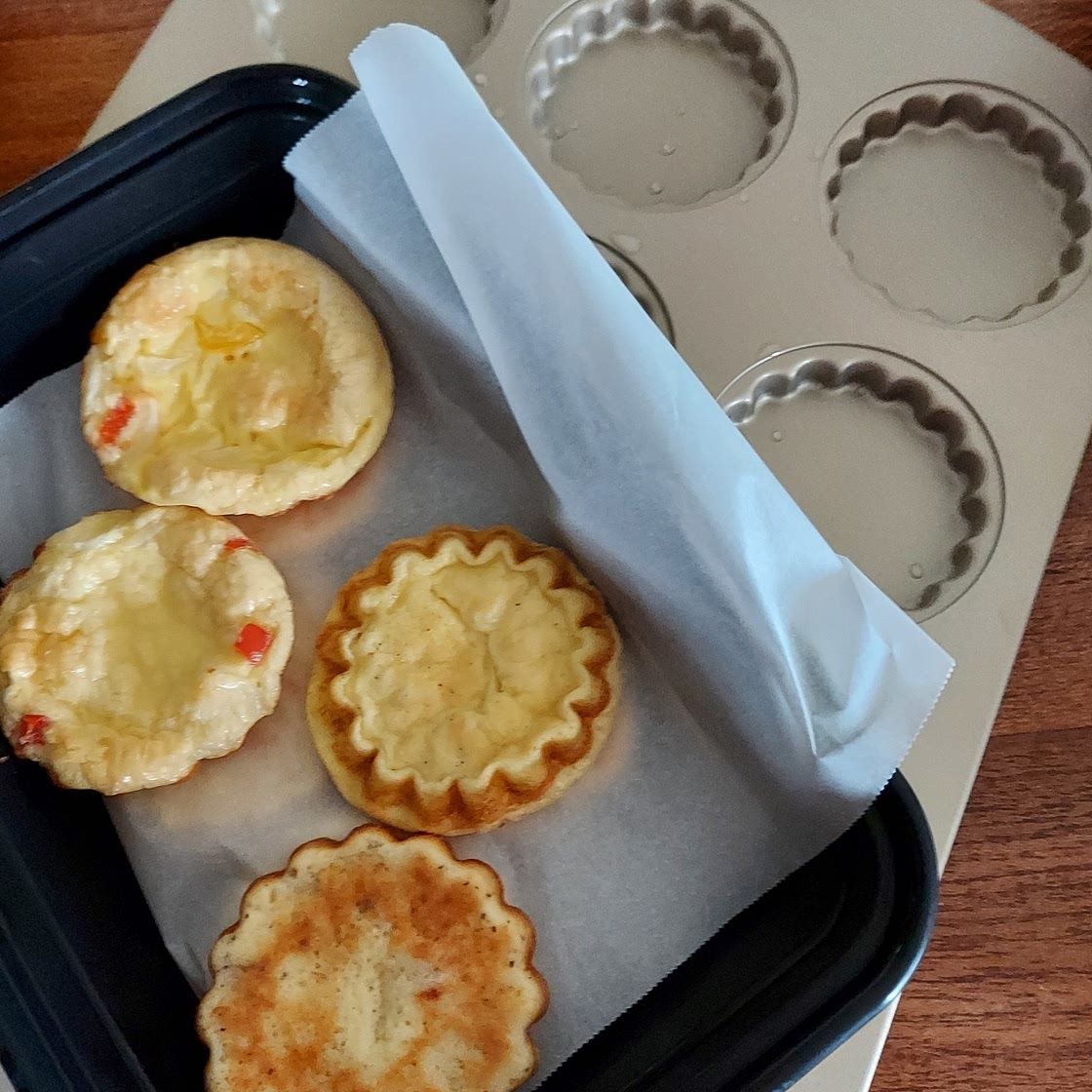 Mini Frittatas using Ice Cream Sandwich Pan Mold