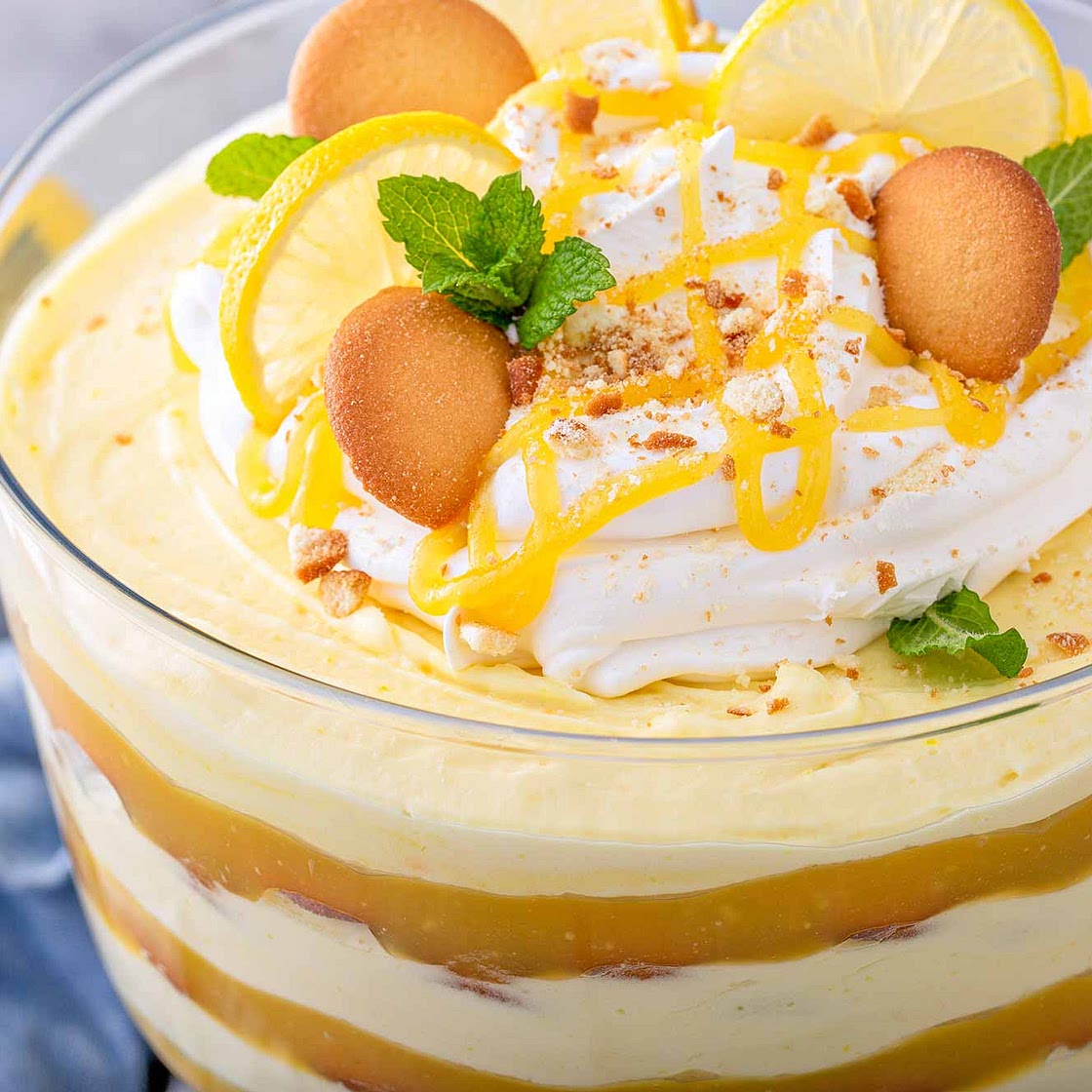 Lemon Pudding Trifle
