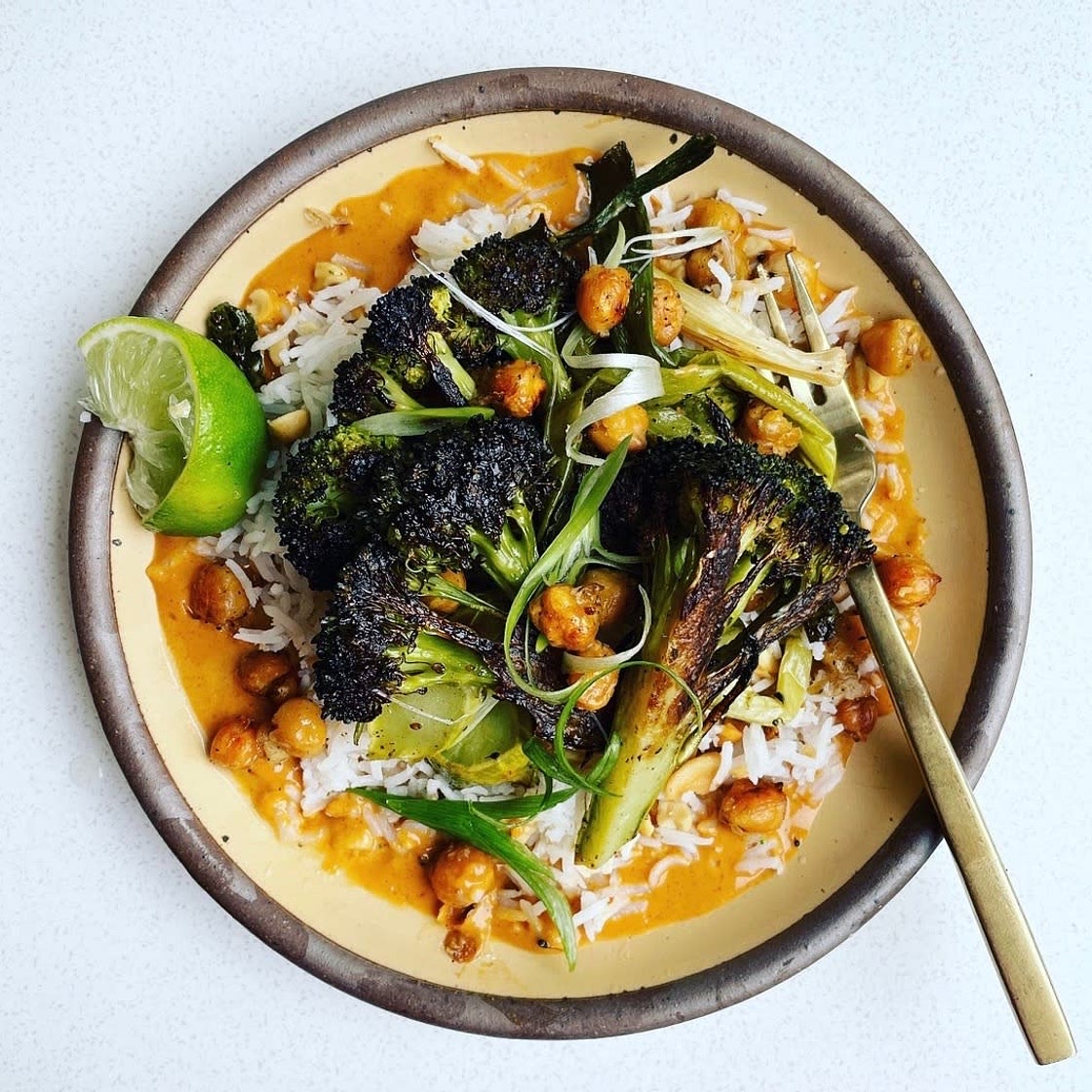 Crispy Broccoli & Chickpea Bowl