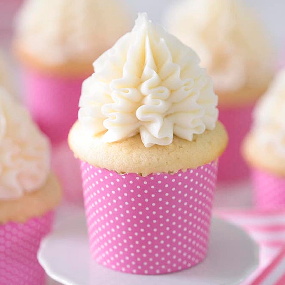 Moist Vanilla Cupcakes