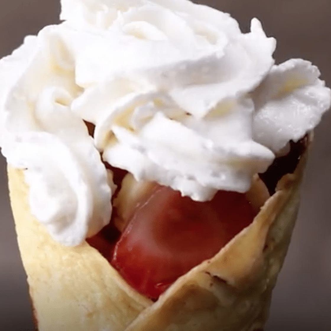 Crepe In A Cone With A Strawberry-Banana Twist