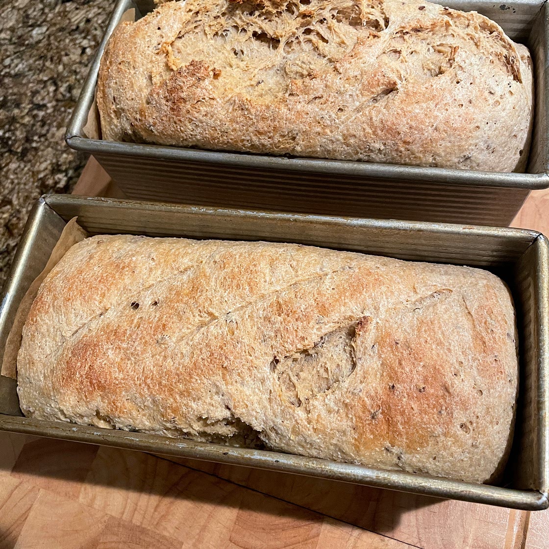 Ground red wheat bread