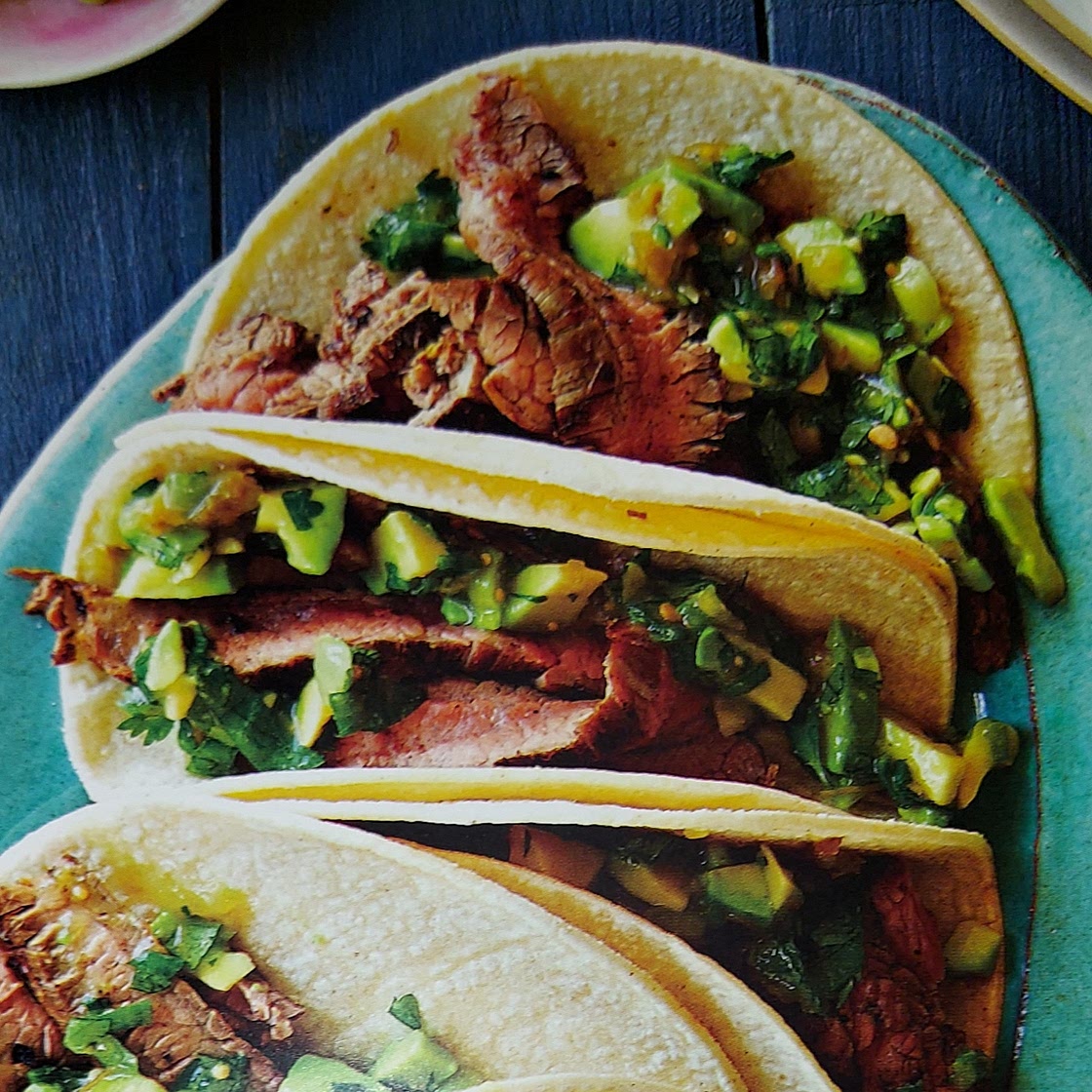 Grilled Steak and Avocado Tacos