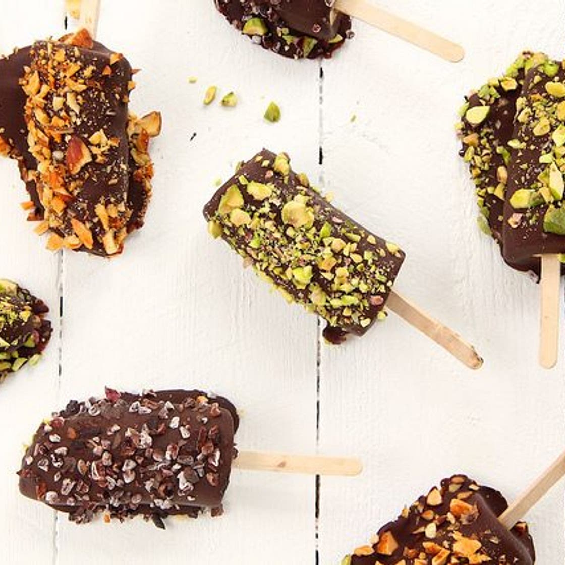 Chocolate Dipped Frozen Bananas